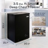 image:imageIgloo 35 Cu Ft Upright Deep Freezer Chest Deep Freezer with Quick Freezing System amp Adjustable Thermostat for Homes Garages amp Basements Low Noise Freezer with Removable Basket amp LED Lights WhiteBlack Original