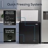 image:imageIgloo 35 Cu Ft Upright Deep Freezer Chest Deep Freezer with Quick Freezing System amp Adjustable Thermostat for Homes Garages amp Basements Low Noise Freezer with Removable Basket amp LED Lights WhiteBlack