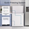image:imageIgloo 35 Cu Ft Upright Deep Freezer Chest Deep Freezer with Quick Freezing System amp Adjustable Thermostat for Homes Garages amp Basements Low Noise Freezer with Removable Basket amp LED Lights WhiteWhite