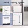 image:imageIgloo 35 Cu Ft Upright Deep Freezer Chest Deep Freezer with Quick Freezing System amp Adjustable Thermostat for Homes Garages amp Basements Low Noise Freezer with Removable Basket amp LED Lights WhiteWhite