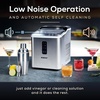image:imageIgloo Automatic Ice Maker Self Cleaning Countertop Size 26 Pounds in 24 Hours 9 Large or Small Ice Cubes in 7 Minutes LED Control Panel Scoop Included Perfect for Water Bottles Mixed DrinksStainless Steel