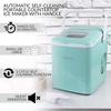 image:imageIgloo Portable Ice Maker with Scoop  Ice Maker with LED Control Panel amp 15 Quart Water Tank  Stainless Ice Cube Maker Produces 26 Lbs of Ice in 24 Hours with 9 Large or Small Cubes in 7 MinutesAqua Original