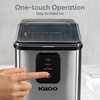 image:imageIgloo Portable Ice Maker with Scoop  Ice Maker with LED Control Panel amp 15 Quart Water Tank  Stainless Ice Cube Maker Produces 26 Lbs of Ice in 24 Hours with 9 Large or Small Cubes in 7 MinutesStainless Steel