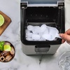 image:imageIgloo Portable Ice Maker with Scoop  Ice Maker with LED Control Panel amp 15 Quart Water Tank  Stainless Ice Cube Maker Produces 26 Lbs of Ice in 24 Hours with 9 Large or Small Cubes in 7 MinutesStainless Steel