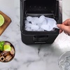 image:imageIgloo Portable Ice Maker with Scoop  Ice Maker with LED Control Panel amp 15 Quart Water Tank  Stainless Ice Cube Maker Produces 26 Lbs of Ice in 24 Hours with 9 Large or Small Cubes in 7 MinutesBlack