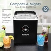 image:imageIgloo Portable Ice Maker with Scoop  Ice Maker with LED Control Panel amp 15 Quart Water Tank  Stainless Ice Cube Maker Produces 26 Lbs of Ice in 24 Hours with 9 Large or Small Cubes in 7 MinutesBlack