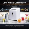 image:imageIgloo Portable Ice Maker with Scoop  Ice Maker with LED Control Panel amp 15 Quart Water Tank  Stainless Ice Cube Maker Produces 26 Lbs of Ice in 24 Hours with 9 Large or Small Cubes in 7 MinutesWhite