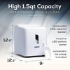 image:imageIgloo Portable Ice Maker with Scoop  Ice Maker with LED Control Panel amp 15 Quart Water Tank  Stainless Ice Cube Maker Produces 26 Lbs of Ice in 24 Hours with 9 Large or Small Cubes in 7 MinutesWhite