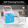 image:imageIgloo Portable Ice Maker with Scoop  Ice Maker with LED Control Panel amp 15 Quart Water Tank  Stainless Ice Cube Maker Produces 26 Lbs of Ice in 24 Hours with 9 Large or Small Cubes in 7 MinutesPink