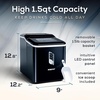 image:imageIgloo Portable Ice Maker with Scoop  Ice Maker with LED Control Panel amp 15 Quart Water Tank  Stainless Ice Cube Maker Produces 26 Lbs of Ice in 24 Hours with 9 Large or Small Cubes in 7 MinutesBlack