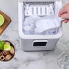 image:imageIgloo Portable Ice Maker with Scoop  Ice Maker with LED Control Panel amp 15 Quart Water Tank  Stainless Ice Cube Maker Produces 26 Lbs of Ice in 24 Hours with 9 Large or Small Cubes in 7 MinutesWhite