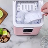 image:imageIgloo Portable Ice Maker with Scoop  Ice Maker with LED Control Panel amp 15 Quart Water Tank  Stainless Ice Cube Maker Produces 26 Lbs of Ice in 24 Hours with 9 Large or Small Cubes in 7 MinutesPink