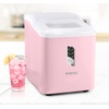 image:imageIgloo Portable Ice Maker with Scoop  Ice Maker with LED Control Panel amp 15 Quart Water Tank  Stainless Ice Cube Maker Produces 26 Lbs of Ice in 24 Hours with 9 Large or Small Cubes in 7 MinutesPink