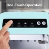 image:imageIgloo Portable Ice Maker with Scoop  Ice Maker with LED Control Panel amp 15 Quart Water Tank  Stainless Ice Cube Maker Produces 26 Lbs of Ice in 24 Hours with 9 Large or Small Cubes in 7 MinutesAqua