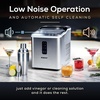 image:imageIgloo Portable Ice Maker with Scoop  Ice Maker with LED Control Panel amp 15 Quart Water Tank  Stainless Ice Cube Maker Produces 26 Lbs of Ice in 24 Hours with 9 Large or Small Cubes in 7 MinutesStainless Steel