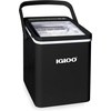 image:imageIgloo Portable Ice Maker with Scoop  Ice Maker with LED Control Panel amp 15 Quart Water Tank  Stainless Ice Cube Maker Produces 26 Lbs of Ice in 24 Hours with 9 Large or Small Cubes in 7 MinutesBlack