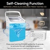 image:imageIgloo Portable Ice Maker with Scoop  Ice Maker with LED Control Panel amp 15 Quart Water Tank  Stainless Ice Cube Maker Produces 26 Lbs of Ice in 24 Hours with 9 Large or Small Cubes in 7 MinutesWhite