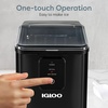 image:imageIgloo Portable Ice Maker with Scoop  Ice Maker with LED Control Panel amp 15 Quart Water Tank  Stainless Ice Cube Maker Produces 26 Lbs of Ice in 24 Hours with 9 Large or Small Cubes in 7 MinutesBlack