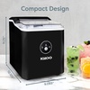 image:imageIgloo Portable Ice Maker with Scoop  Ice Maker with LED Control Panel amp 15 Quart Water Tank  Stainless Ice Cube Maker Produces 26 Lbs of Ice in 24 Hours with 9 Large or Small Cubes in 7 MinutesBlack