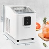 image:imageIgloo Portable Ice Maker with Scoop  Ice Maker with LED Control Panel amp 15 Quart Water Tank  Stainless Ice Cube Maker Produces 26 Lbs of Ice in 24 Hours with 9 Large or Small Cubes in 7 MinutesWhite
