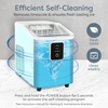 image:imageIgloo Portable Ice Maker with Scoop  Ice Maker with LED Control Panel amp 15 Quart Water Tank  Stainless Ice Cube Maker Produces 26 Lbs of Ice in 24 Hours with 9 Large or Small Cubes in 7 MinutesAqua