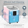 image:imageIgloo Portable Ice Maker with Scoop  Ice Maker with LED Control Panel amp 15 Quart Water Tank  Stainless Ice Cube Maker Produces 26 Lbs of Ice in 24 Hours with 9 Large or Small Cubes in 7 MinutesPink