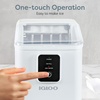 image:imageIgloo Portable Ice Maker with Scoop  Ice Maker with LED Control Panel amp 15 Quart Water Tank  Stainless Ice Cube Maker Produces 26 Lbs of Ice in 24 Hours with 9 Large or Small Cubes in 7 MinutesWhite