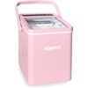 image:imageIgloo Portable Ice Maker with Scoop  Ice Maker with LED Control Panel amp 15 Quart Water Tank  Stainless Ice Cube Maker Produces 26 Lbs of Ice in 24 Hours with 9 Large or Small Cubes in 7 MinutesPink