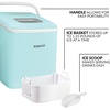 image:imageIgloo Portable Ice Maker with Scoop  Ice Maker with LED Control Panel amp 15 Quart Water Tank  Stainless Ice Cube Maker Produces 26 Lbs of Ice in 24 Hours with 9 Large or Small Cubes in 7 MinutesAqua Original