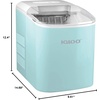 image:imageIgloo Portable Ice Maker with Scoop  Ice Maker with LED Control Panel amp 15 Quart Water Tank  Stainless Ice Cube Maker Produces 26 Lbs of Ice in 24 Hours with 9 Large or Small Cubes in 7 MinutesTurquoise