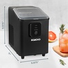 image:imageIgloo Portable Ice Maker with Scoop  Ice Maker with LED Control Panel amp 15 Quart Water Tank  Stainless Ice Cube Maker Produces 26 Lbs of Ice in 24 Hours with 9 Large or Small Cubes in 7 MinutesBlack