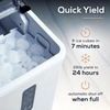 image:imageIgloo Portable Ice Maker with Scoop  Ice Maker with LED Control Panel amp 15 Quart Water Tank  Stainless Ice Cube Maker Produces 26 Lbs of Ice in 24 Hours with 9 Large or Small Cubes in 7 MinutesStainless Steel