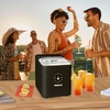 image:imageIgloo Portable Ice Maker with Scoop  Ice Maker with LED Control Panel amp 15 Quart Water Tank  Stainless Ice Cube Maker Produces 26 Lbs of Ice in 24 Hours with 9 Large or Small Cubes in 7 MinutesBlack
