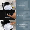 image:imageIgloo Portable Ice Maker with Scoop  Ice Maker with LED Control Panel amp 15 Quart Water Tank  Stainless Ice Cube Maker Produces 26 Lbs of Ice in 24 Hours with 9 Large or Small Cubes in 7 MinutesBlack
