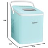 image:imageIgloo Portable Ice Maker with Scoop  Ice Maker with LED Control Panel amp 15 Quart Water Tank  Stainless Ice Cube Maker Produces 26 Lbs of Ice in 24 Hours with 9 Large or Small Cubes in 7 MinutesAqua Original