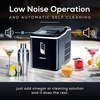 image:imageIgloo Portable Ice Maker with Scoop  Ice Maker with LED Control Panel amp 15 Quart Water Tank  Stainless Ice Cube Maker Produces 26 Lbs of Ice in 24 Hours with 9 Large or Small Cubes in 7 MinutesBlack