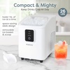image:imageIgloo Portable Ice Maker with Scoop  Ice Maker with LED Control Panel amp 15 Quart Water Tank  Stainless Ice Cube Maker Produces 26 Lbs of Ice in 24 Hours with 9 Large or Small Cubes in 7 MinutesWhite