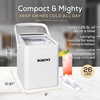 image:imageIgloo Portable Ice Maker with Scoop  Ice Maker with LED Control Panel amp 15 Quart Water Tank  Stainless Ice Cube Maker Produces 26 Lbs of Ice in 24 Hours with 9 Large or Small Cubes in 7 MinutesWhite