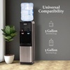 image:imageIgloo Top Loading Water Cooler with Removable Tray amp EnergySaving Features  Water Tower with Hot Cold Temperature Settings Water Dispenser Fits 3 amp 5Gallon Jugs with Child Safety Lock StainlessStainless