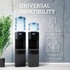 image:imageIgloo Top Loading Water Cooler with Removable Tray amp EnergySaving Features  Water Tower with Hot Cold Temperature Settings Water Dispenser Fits 3 amp 5Gallon Jugs with Child Safety Lock StainlessOriginal Black