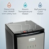 image:imageIgloo Top Loading Water Cooler with Removable Tray amp EnergySaving Features  Water Tower with Hot Cold Temperature Settings Water Dispenser Fits 3 amp 5Gallon Jugs with Child Safety Lock StainlessBlack Stainless