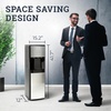 image:imageIgloo Top Loading Water Cooler with Removable Tray amp EnergySaving Features  Water Tower with Hot Cold Temperature Settings Water Dispenser Fits 3 amp 5Gallon Jugs with Child Safety Lock StainlessBlack Stainless