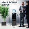 image:imageIgloo Top Loading Water Cooler with Removable Tray amp EnergySaving Features  Water Tower with Hot Cold Temperature Settings Water Dispenser Fits 3 amp 5Gallon Jugs with Child Safety Lock StainlessOriginal Black