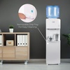 image:imageIgloo Top Loading Water Cooler with Removable Tray amp EnergySaving Features  Water Tower with Hot Cold Temperature Settings Water Dispenser Fits 3 amp 5Gallon Jugs with Child Safety Lock StainlessWhite