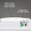 image:imageIgloo Top Loading Water Cooler with Removable Tray amp EnergySaving Features  Water Tower with Hot Cold Temperature Settings Water Dispenser Fits 3 amp 5Gallon Jugs with Child Safety Lock StainlessWhite