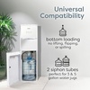 image:imageIgloo Top Loading Water Cooler with Removable Tray amp EnergySaving Features  Water Tower with Hot Cold Temperature Settings Water Dispenser Fits 3 amp 5Gallon Jugs with Child Safety Lock StainlessWhite