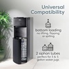 image:imageIgloo Top Loading Water Cooler with Removable Tray amp EnergySaving Features  Water Tower with Hot Cold Temperature Settings Water Dispenser Fits 3 amp 5Gallon Jugs with Child Safety Lock StainlessBlack