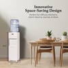 image:imageIgloo Top Loading Water Cooler with Removable Tray amp EnergySaving Features  Water Tower with Hot Cold Temperature Settings Water Dispenser Fits 3 amp 5Gallon Jugs with Child Safety Lock StainlessWhite