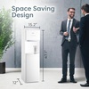 image:imageIgloo Top Loading Water Cooler with Removable Tray amp EnergySaving Features  Water Tower with Hot Cold Temperature Settings Water Dispenser Fits 3 amp 5Gallon Jugs with Child Safety Lock StainlessWhite