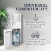 image:imageIgloo Top Loading Water Cooler with Removable Tray amp EnergySaving Features  Water Tower with Hot Cold Temperature Settings Water Dispenser Fits 3 amp 5Gallon Jugs with Child Safety Lock StainlessWhite Stainless